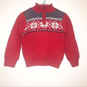 Nordstrom Kidtopia Red Holiday Sweater-2T EUC